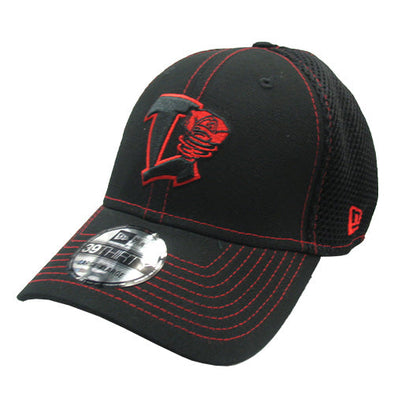 Lansing Lugnuts New Era 3930 Black/Red Cap