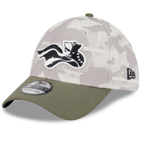 Somerset Patriots New Era 39Thirty 2025 Armed Forces Flex Fit Cap