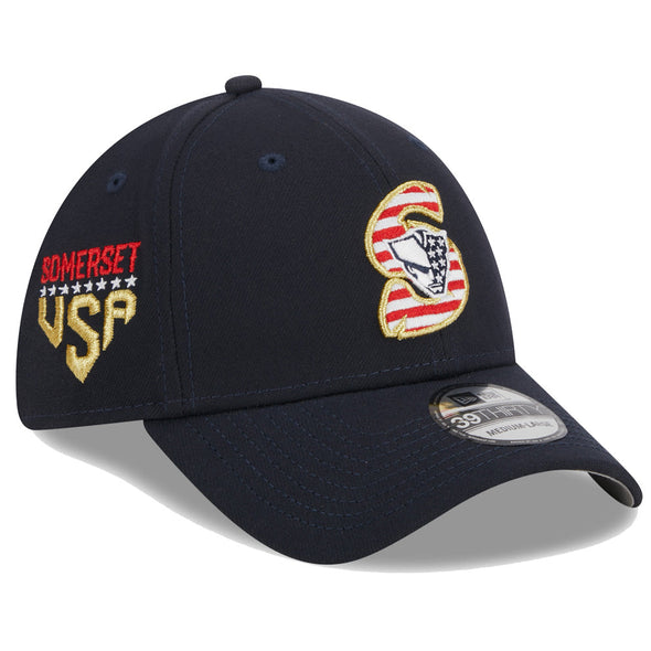 Somerset Patriots 39Thirty Stars and Stripes Flex Fit Cap