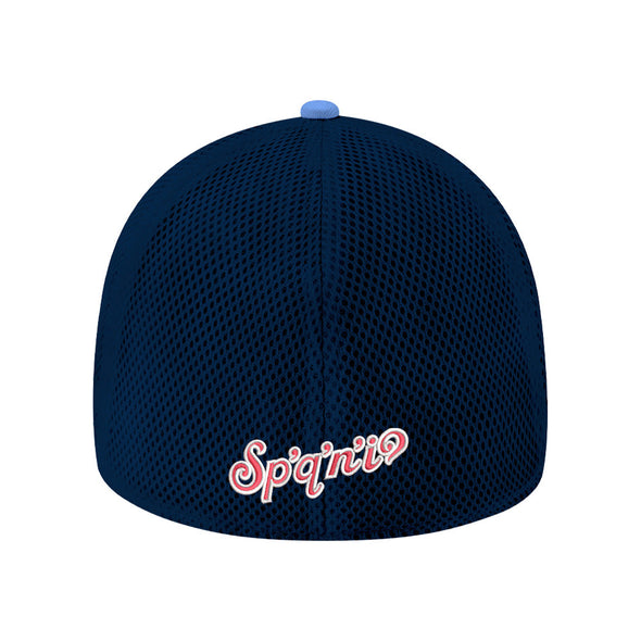 Spokane Indians New Era 39THIRTY Flex Fit Sky Blue & Navy Cap