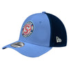 Spokane Indians New Era 39THIRTY Flex Fit Sky Blue & Navy Cap