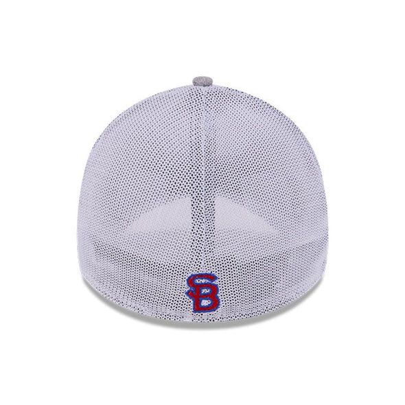 South Bend Cubs New Era 39Thirty Stretch Fit Heather Mesh Cap