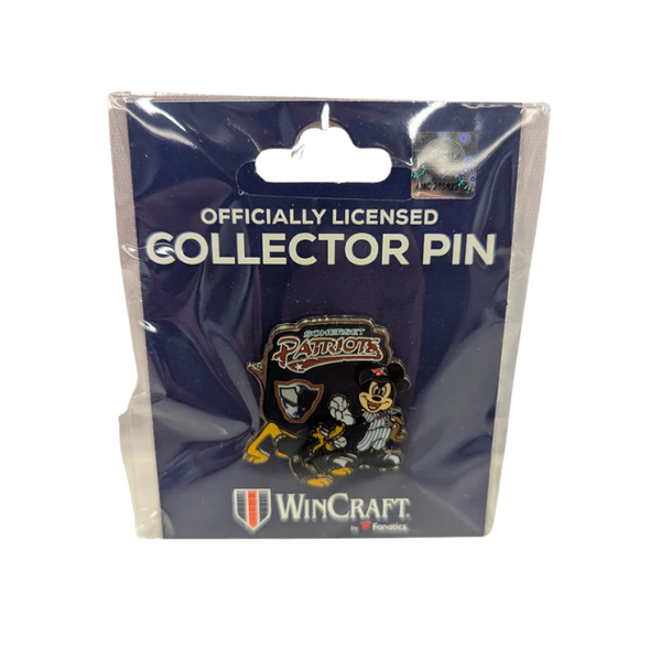 Somerset Patriots Disney Mickey & Pluto Fetch Pin