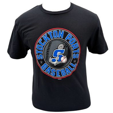 Bimm Ridder Black Ports T-Shirt Circled S Anchor 2025