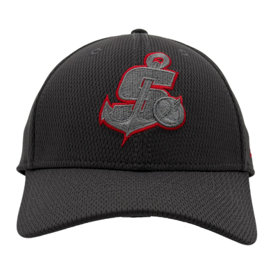 New Era Grey and Red S Anchor Flex Fit