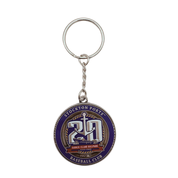 Stockton Ports 2 Sided Keychain