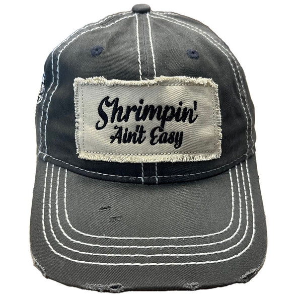 Jacksonville Jumbo Shrimp OC Sports Shrimpin' Ain't Easy Charcoal Adjustable Cap