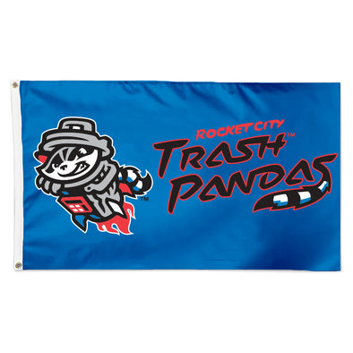 Deluxe 2-Sided Flag 3x5 - Blue w/ Combined Logo