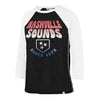 Nashville Sounds '47 Brand Women's Flint Black Harmony Ava Raglan Tee