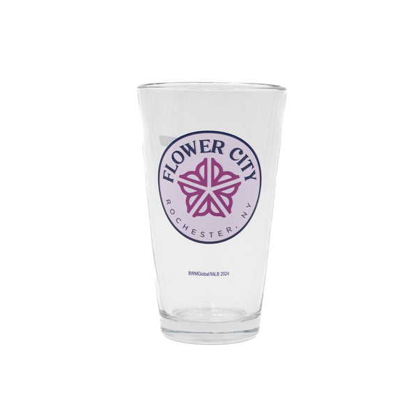 Rochester Red Wings ROC the Lilac Pint Glass