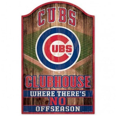 Chicago Cubs Wood Clubhouse Sign