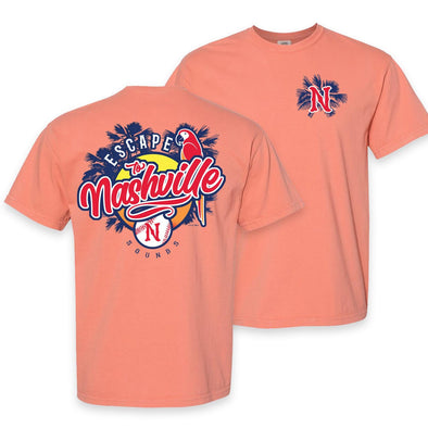 Nashville Sounds Terracotta Escape to Nashville Comfort Colors Tee