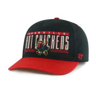 Nashville Sounds '47 Brand Black Hot Chickens Double Header Baseline Hitch Hat