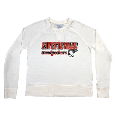 Fayetteville Woodpeckers Women's Champion Raglan Fleece Crew