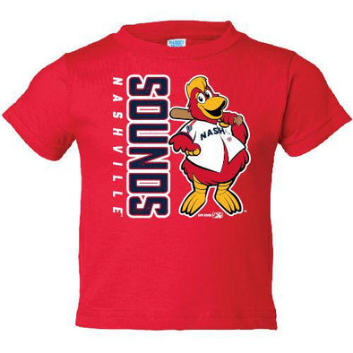 Nashville Sounds Infant Red Booster Stand Tee