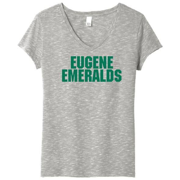 Eugene Emeralds Grey Women's V-Neck T-Shirt