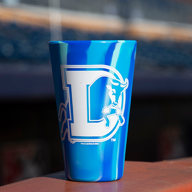 Durham Bulls Arctic Sky Silicone Pint Glass