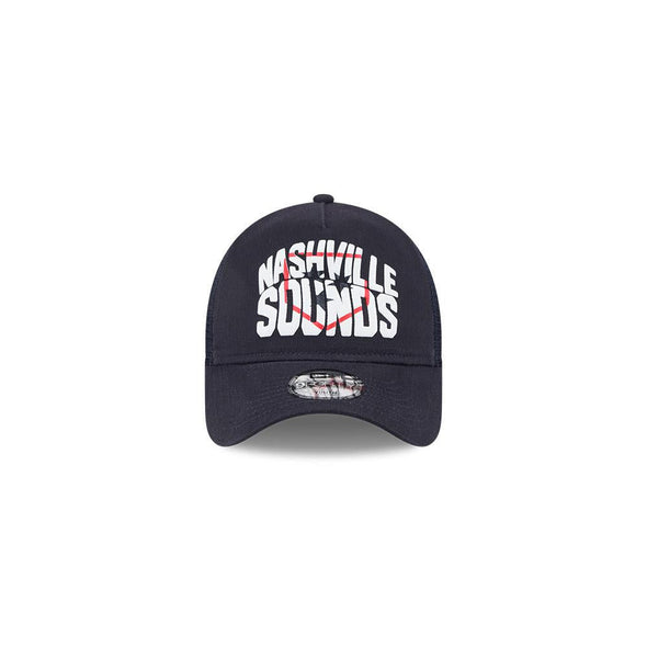 Nashville Sounds New Era 9FORTY Youth A-Frame Navy Chalk Hat