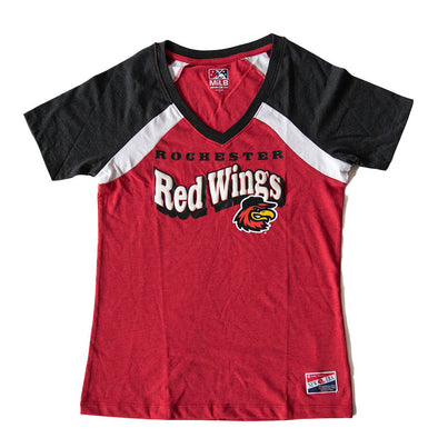 Rochester Red Wings New Era Womens Raglan T-Shirt