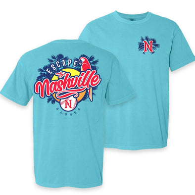Nashville Sounds Lagoon Escape to Nashville Comfort Colors Tee