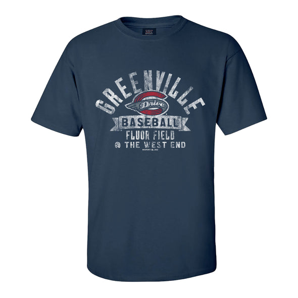 Greenville Drive MV Sport Navy Fluor Field Tee