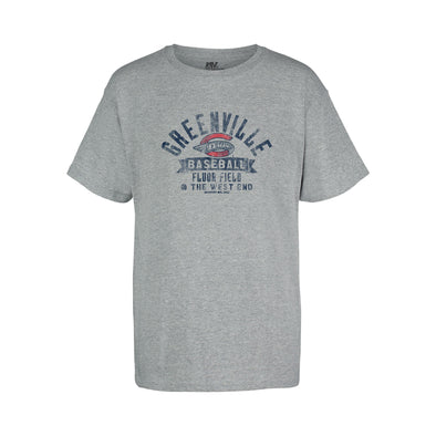 Greenville Drive MV Sport Youth Gray Fluor Field Tee