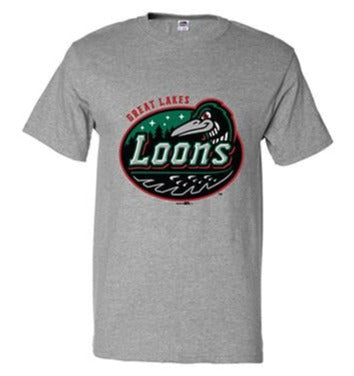 Great Lakes Loons Gray Primary Tee - Adult