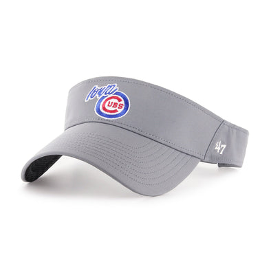 Adult Iowa Cubs Elliot Visor, Gray