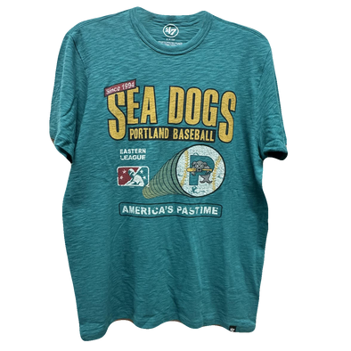 Sea Dogs Tailgate Teal Pastime Scrum T-Shirt
