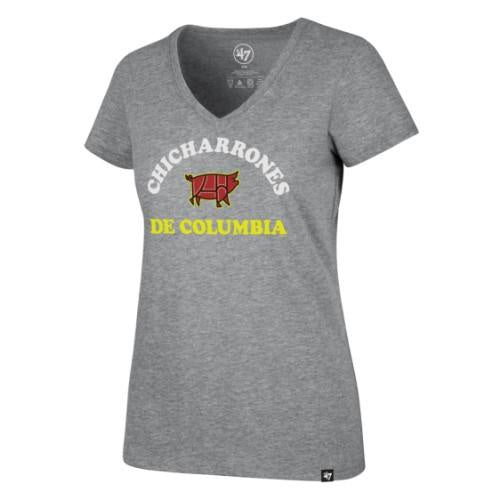 Chicharrones Women's Grey Vneck