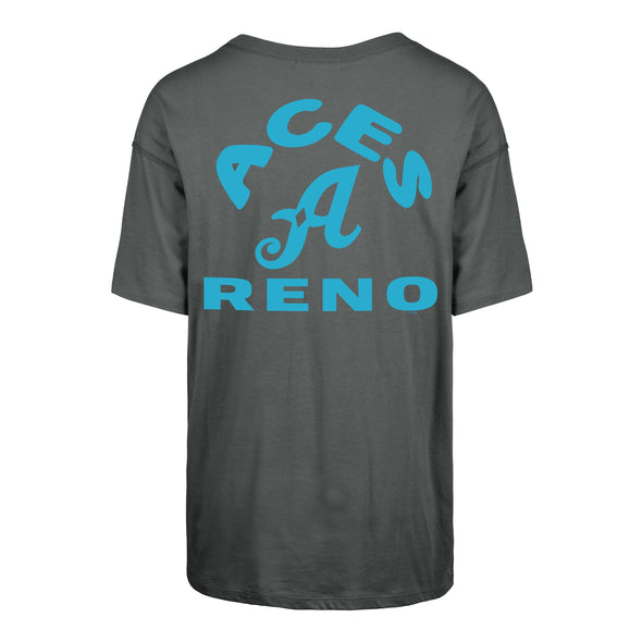 Reno Aces Ladies Gray Sadie Tee