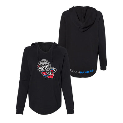 Ladies Black Primary Droptail Hoodie