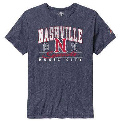 Nashville Sounds League Navy Victory Falls N Logo Tee