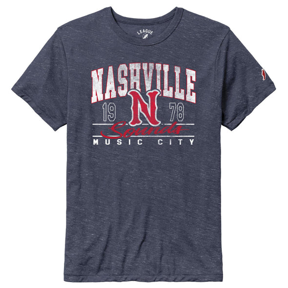 Nashville Sounds League Navy Victory Falls N Logo Tee