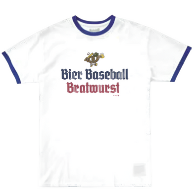 Retro Brand "Bier, Baseball, Bratwurst" Ringer Tee