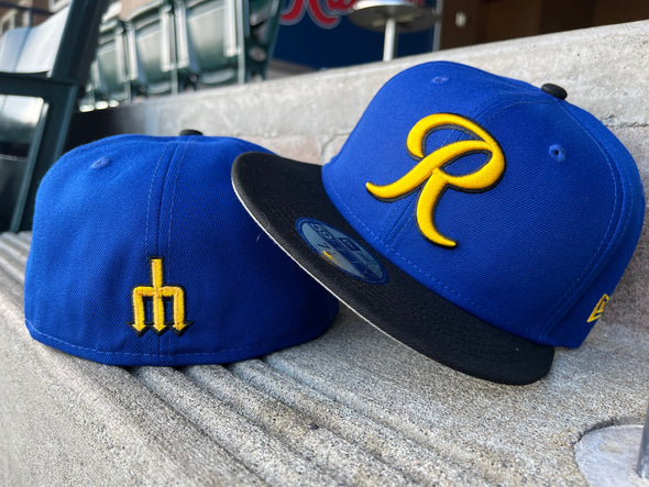 Tacoma Rainiers New Era 59Fifty Royal Yellow R City Cap