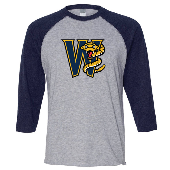 Navy Brewers Sunday 3/4 Raglan Tee