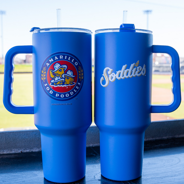 Amarillo Sod Poodles 40oz Arctic Blue Tumbler