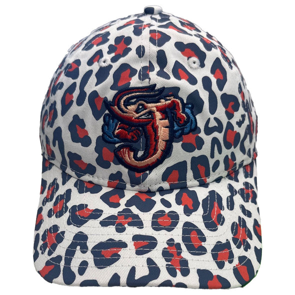 Jacksonville Jumbo Shrimp New Era Women's Team Color Jaguar Print Active 920