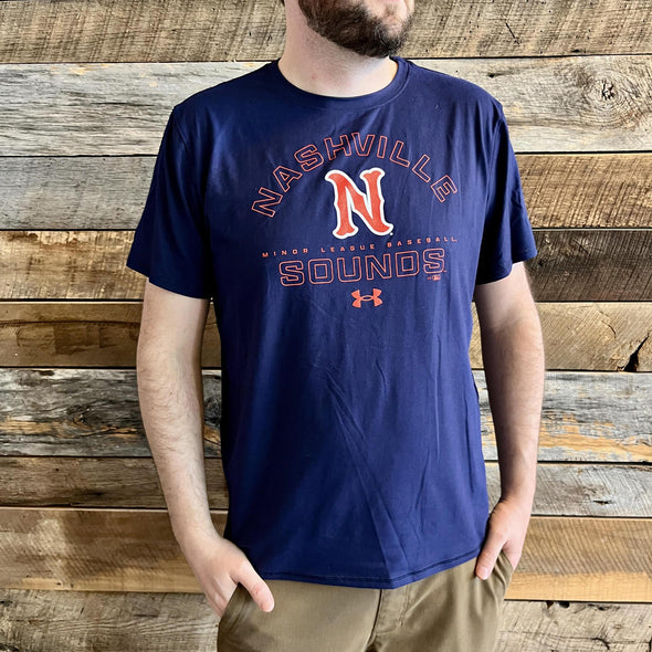 Nashville Sounds Under Armour Navy Midnight Navy Tech Tee