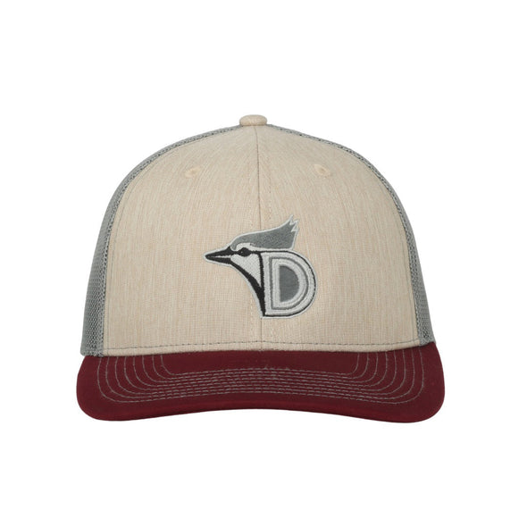 Dunedin Blue Jays Stone Maroon Snapback Trucker