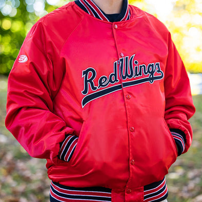 3285 - Red Retro Dugout Jacket