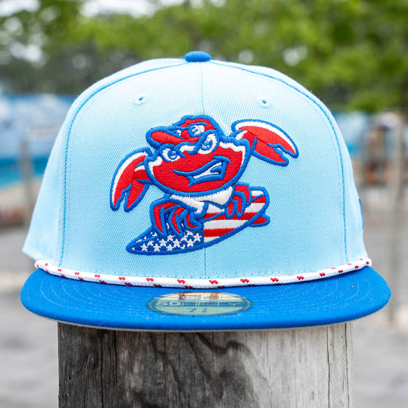 Jersey Shore BlueClaws New Era July 4th 5950 Fitted Cap