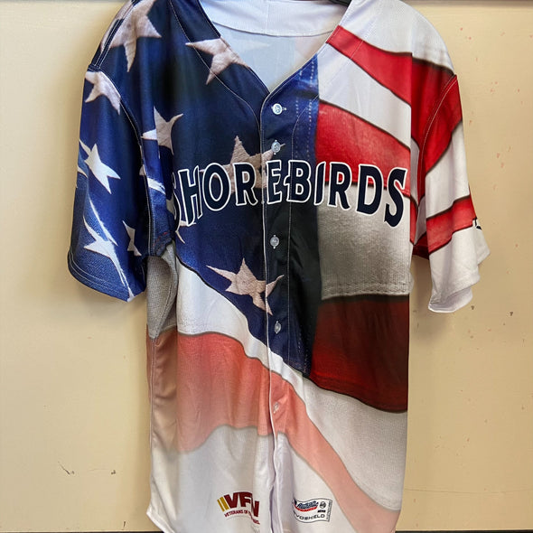 Delmarva Shorebirds 2024 Team Issued July 4th Jersey