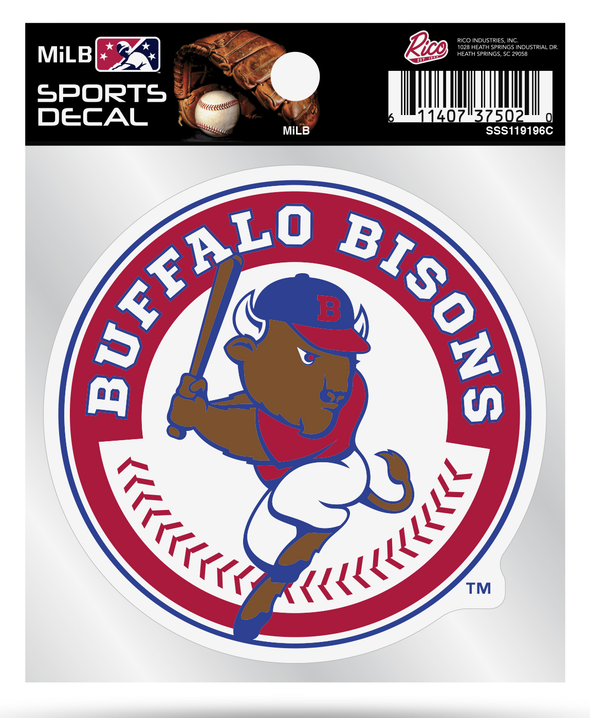 Buffalo Bisons 4 x 4 Decal - Primary OTC