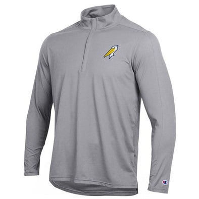 Myrtle Beach Pelicans Champion Grey Alternate Soft Touch Quarter Zip