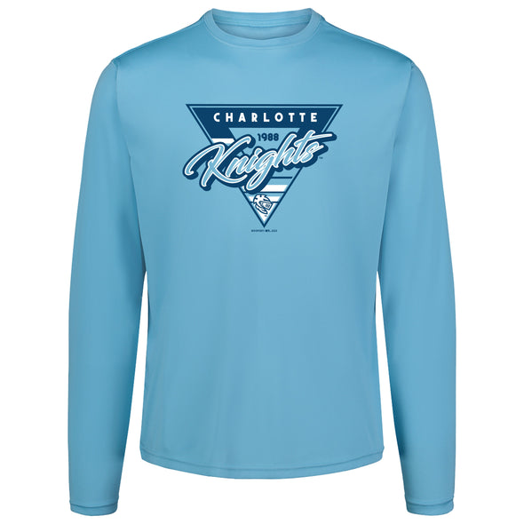 Charlotte Knights MV Sport Triangle Sunproof Long Sleeve Tee