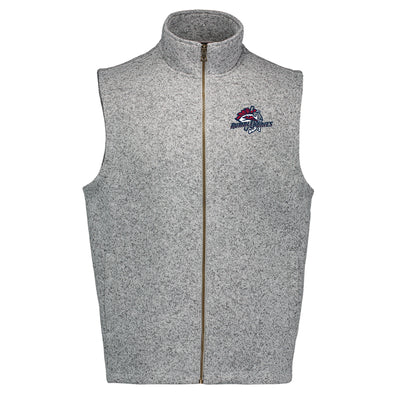 BRP FLEECE FULL-ZIP SWEATERVEST WITH EMBROIDERED PRIMARY LOGO