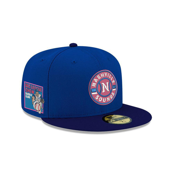 Nashville Sounds x Big League Chew New Era 59FIFTY Curveball Cotton Candy Hat