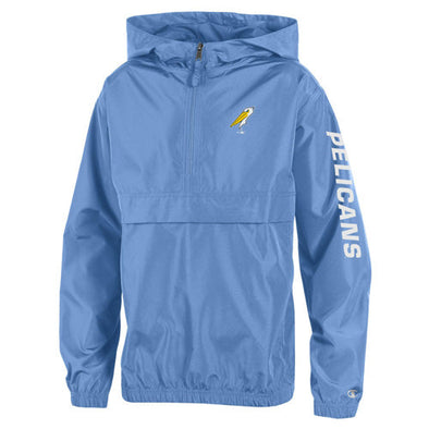Myrtle Beach Pelicans Champion Youth Light Blue Alternate Packable Jacket